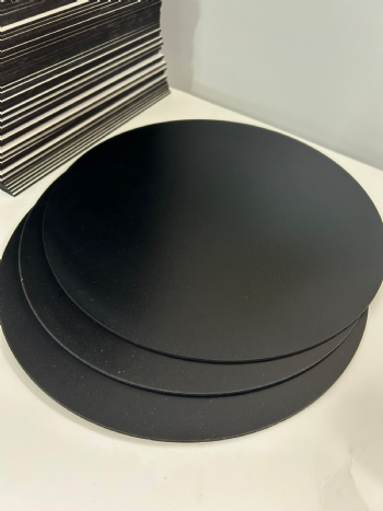 25CM Mdf Yuvarlak Siyah