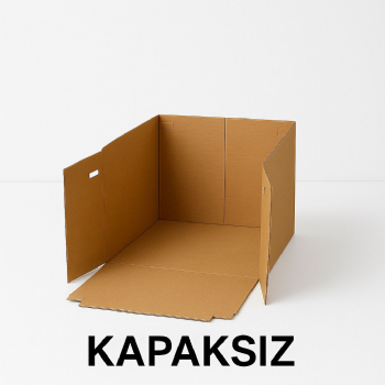 Kapaklı Kraft Kutu 35x35x35
