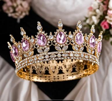12,5cm Taç Pembe