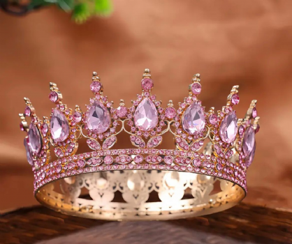 12,5cm Taç Pembe