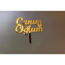 Canım Oğlum Çubuklu Gold Pleksi