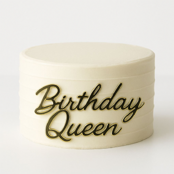 Birthday Queen Gold Pleksi 11x5cm